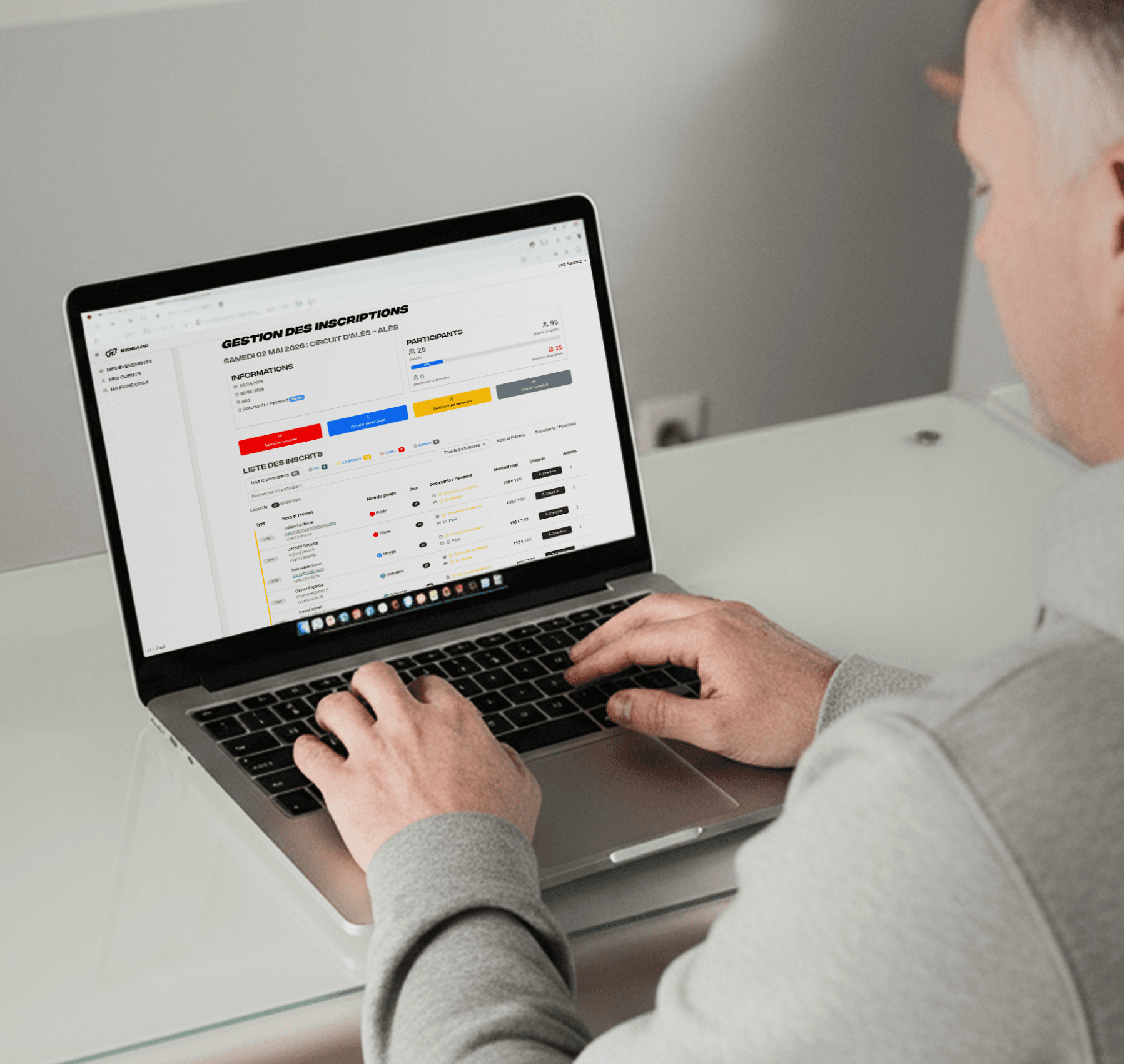 Organisateurs sur circuit